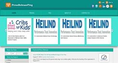 Desktop Screenshot of pressreleaseping.com
