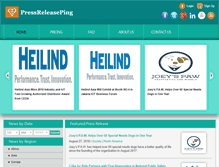 Tablet Screenshot of pressreleaseping.com